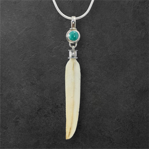 Feather w/ Turquoise