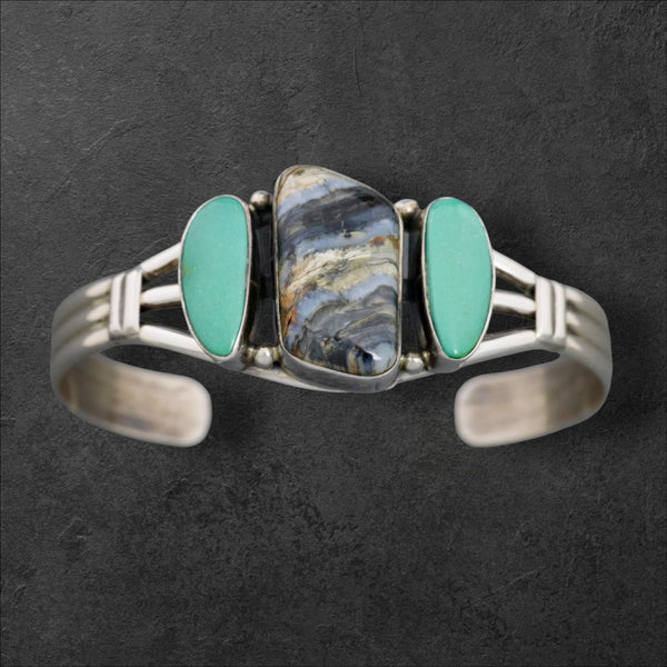 Mammoth Tooth & Turquoise Bracelet