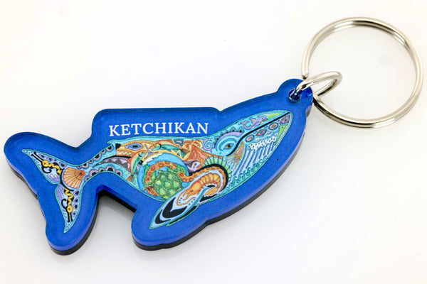 Ketchikan Whale Key Chain