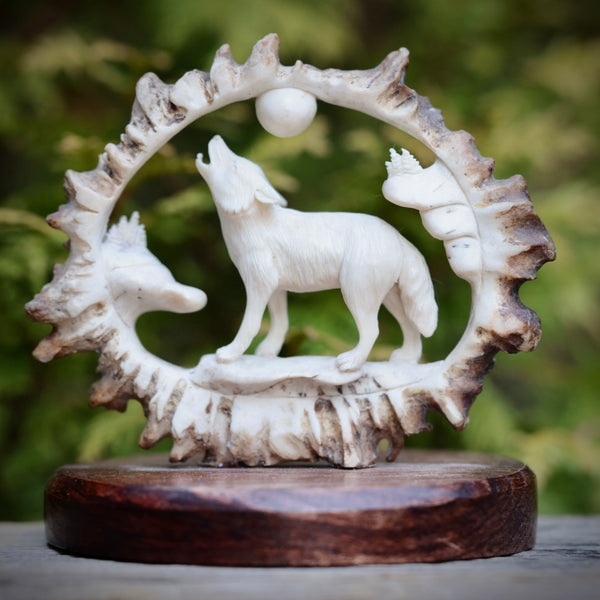 Wolf Carving