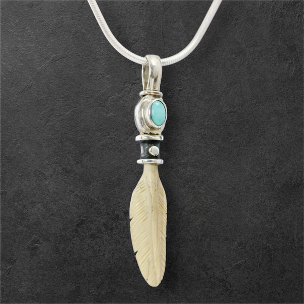 Feather w/Turquoise