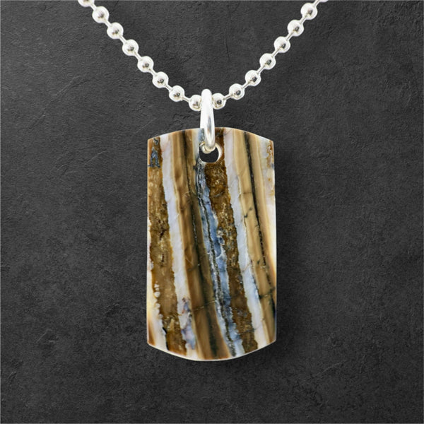 Small Mammoth Tooth Dog Tag