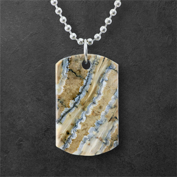 Small Mammoth Tooth Dog Tag