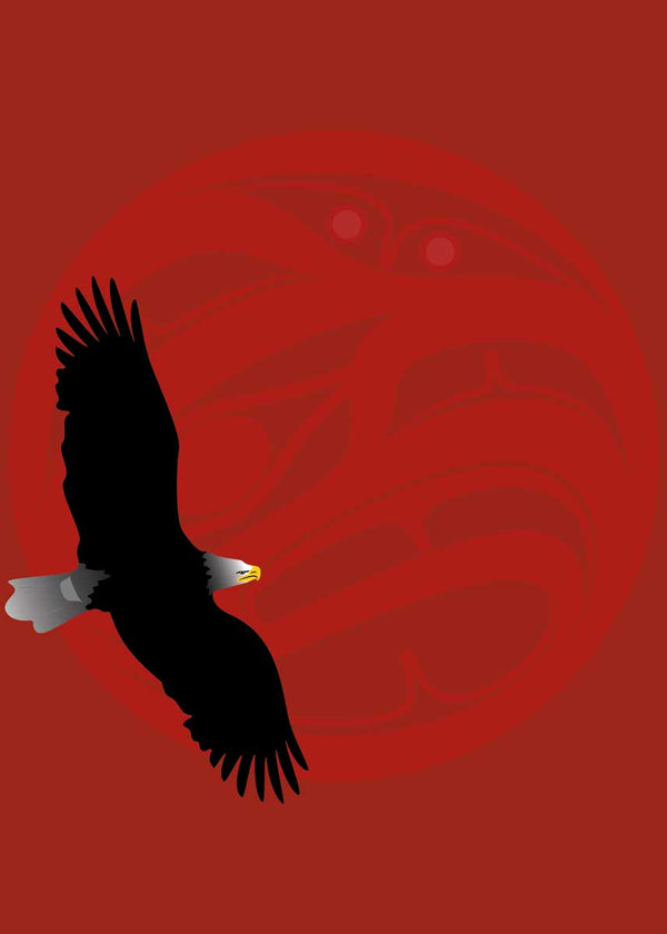 Eagle Red Moon