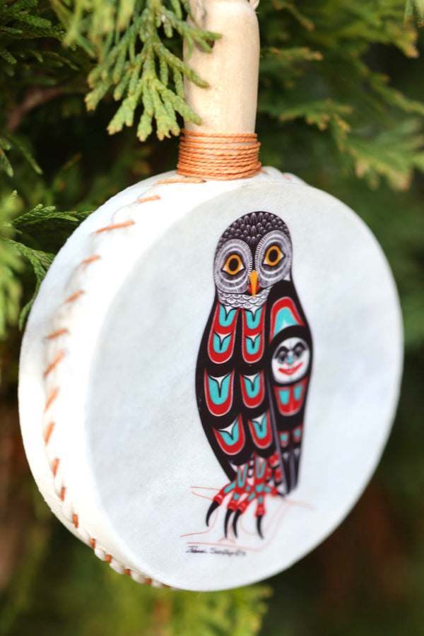 Owl Drum Ornament