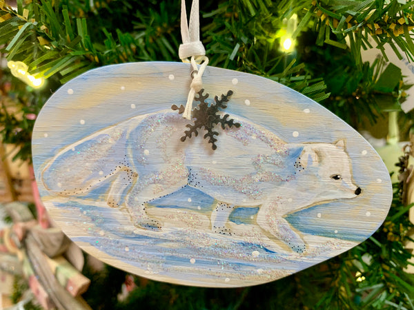 Arctic Fox Ornament