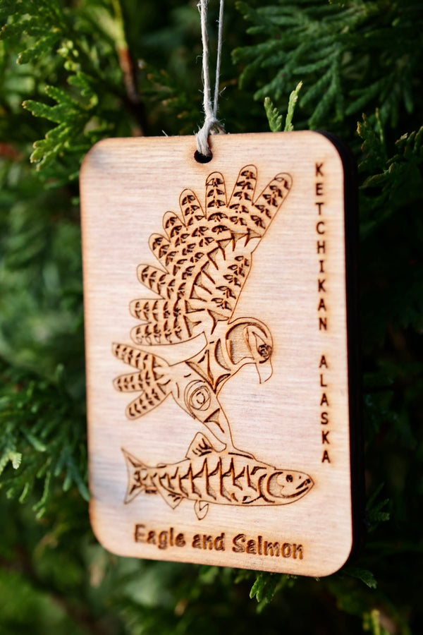 Eagle & Salmon Ornament