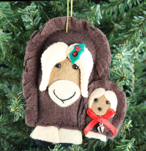 Musk Ox with Baby Ornament