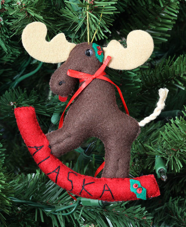 Rocking Moose Ornament