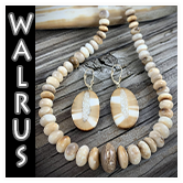 Fossil Walrus Ivory Jewelry