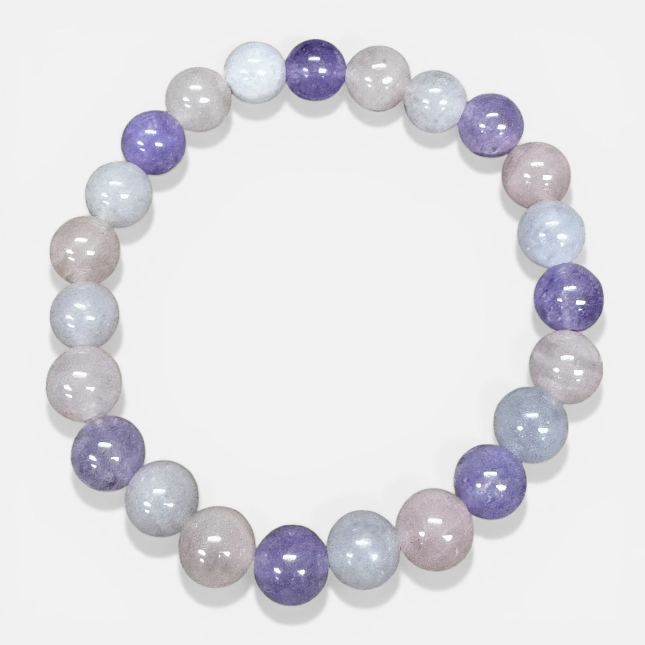 Lavender Rose Quartz Bracelet