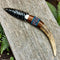Beaded Obsidian & Antler