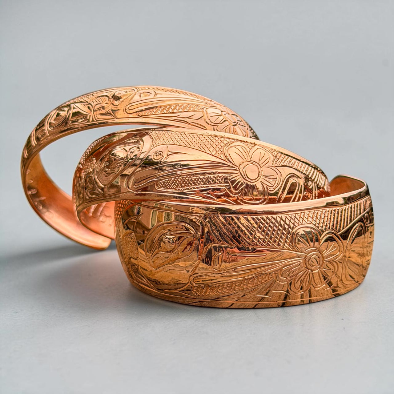 Hummingbird 6" Copper Bracelet