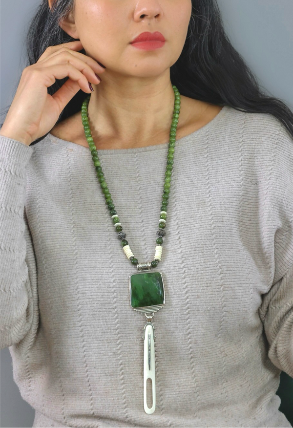 Ivory & Jade Necklace
