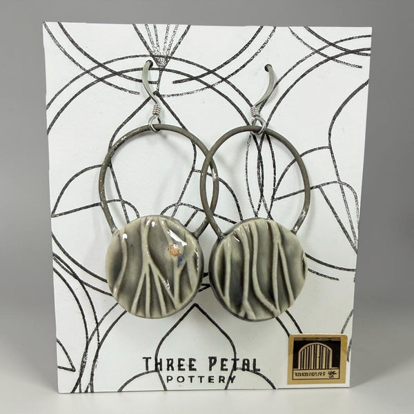 Round Pottery Earrings