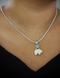 Ivory & Turquoise Bear Pendant