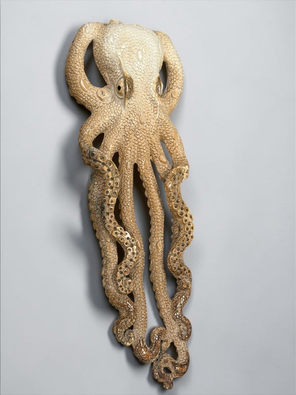 Ivory Octopus Carving