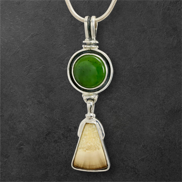 Ivory & Jade Pendant