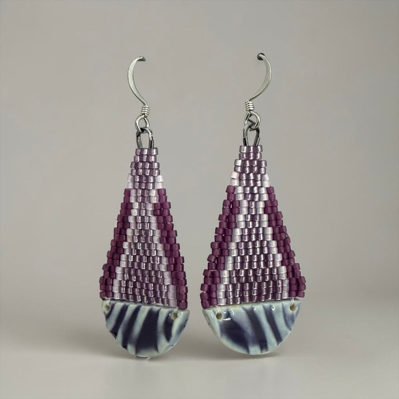 Teardrop Pottery Earrings