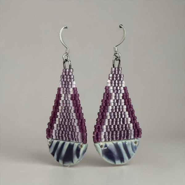 Teardrop Pottery Earrings