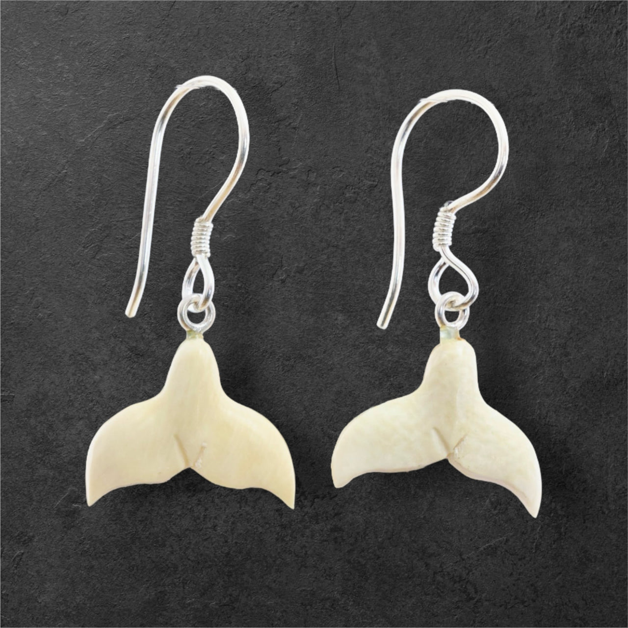 Ivory Whaletail Earrings