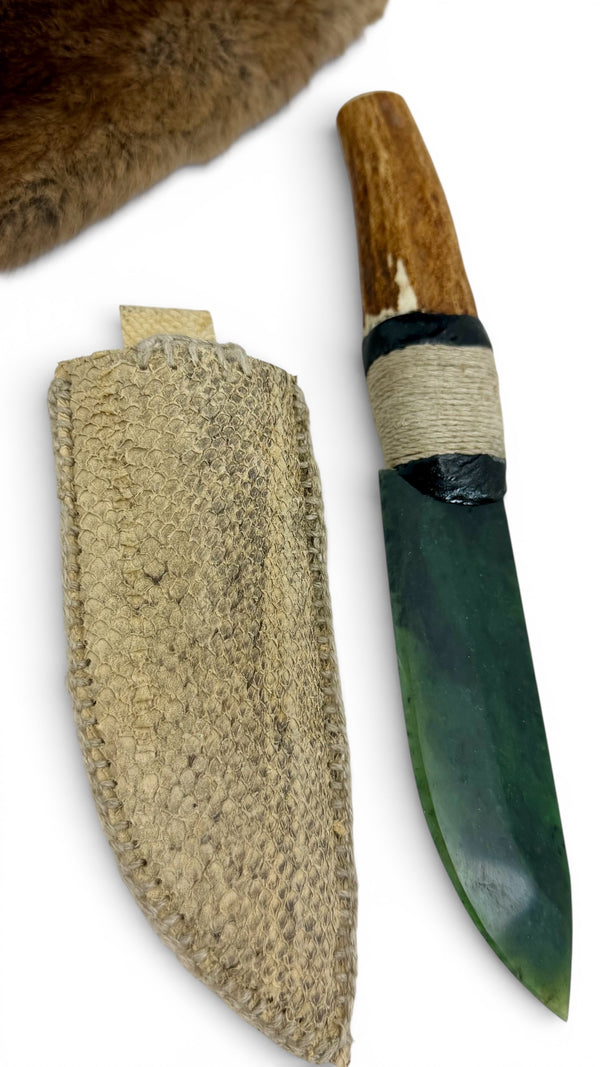 Jade & Antler Knife