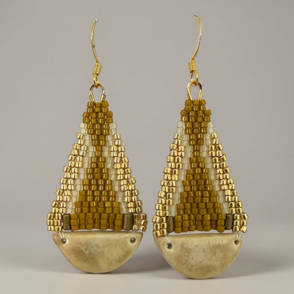 Teardrop Pottery Earrings