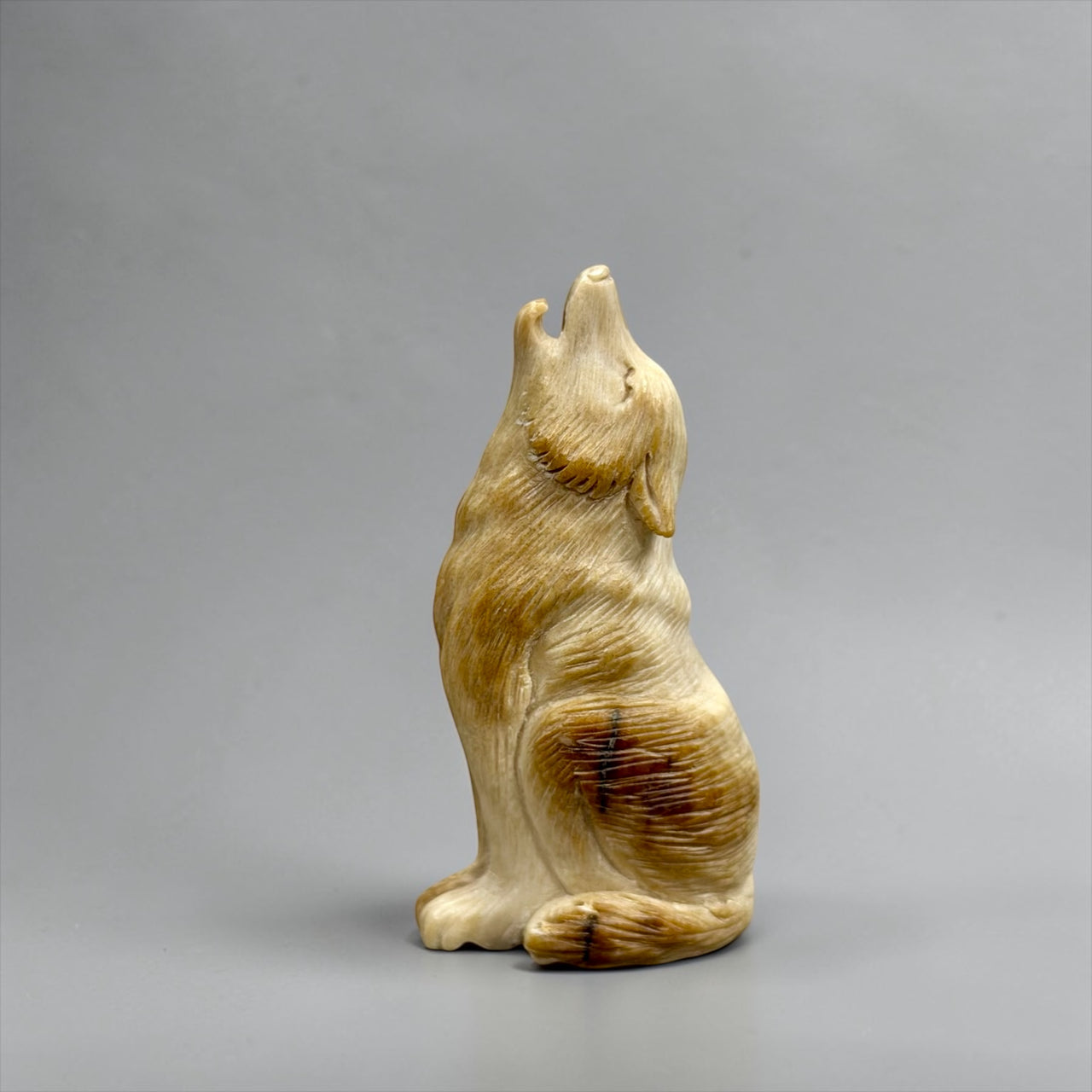 Ivory Wolf Carving