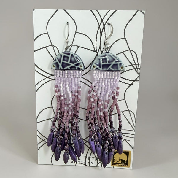 Jellyfish Pottery Earrings