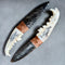 Wolf Jawbone Obsidian w/ Scrimshaw