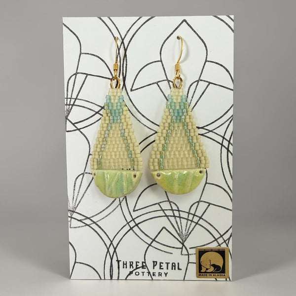 Teardrop Pottery Earrings