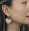 Heart Seal Skin Beaded Earrings