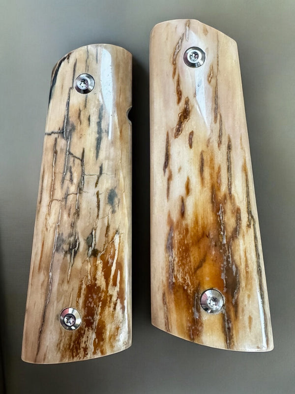 Mammoth Ivory 1911 Pistol Grips
