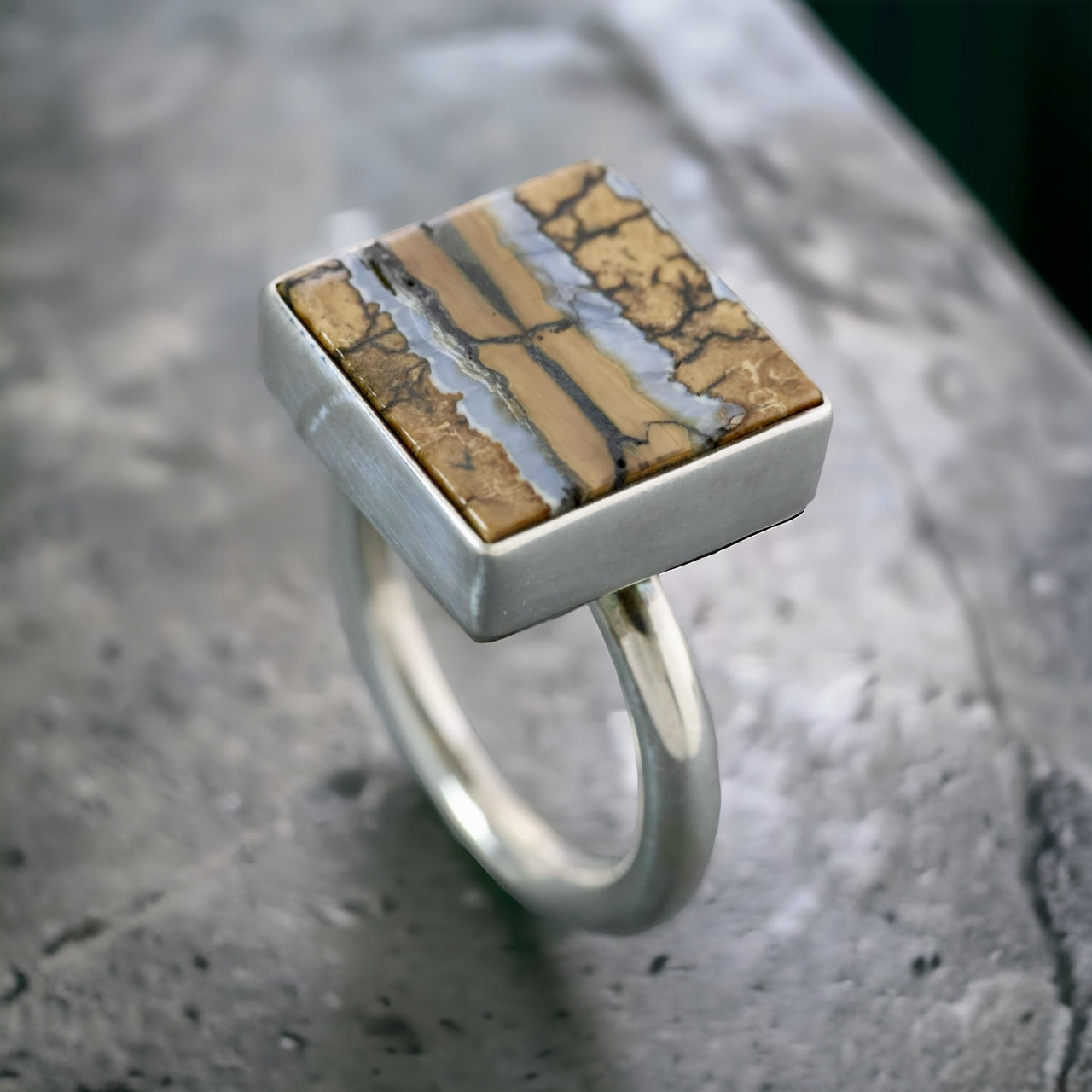 Mammoth Tooth Square Ring