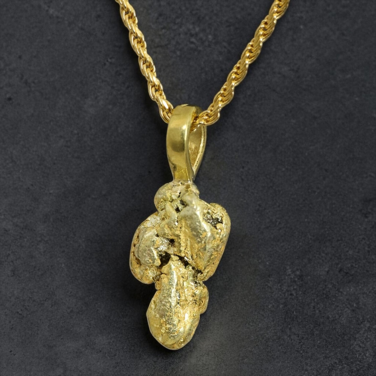Gold Nugget Pendant