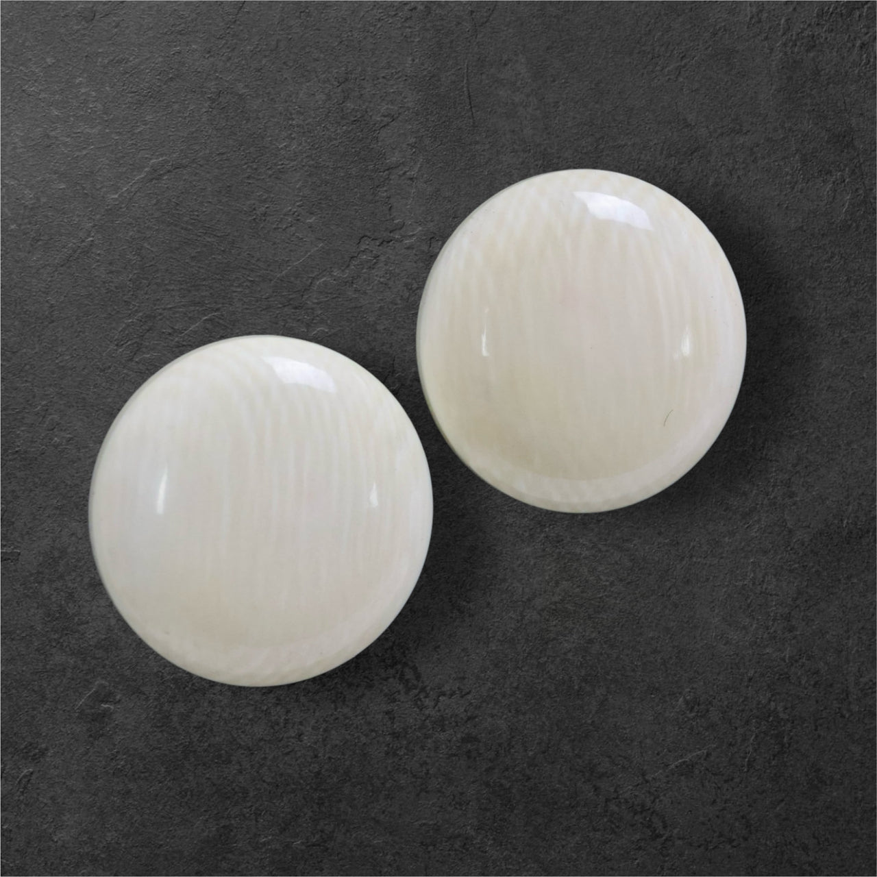 Flat Round Post Earring