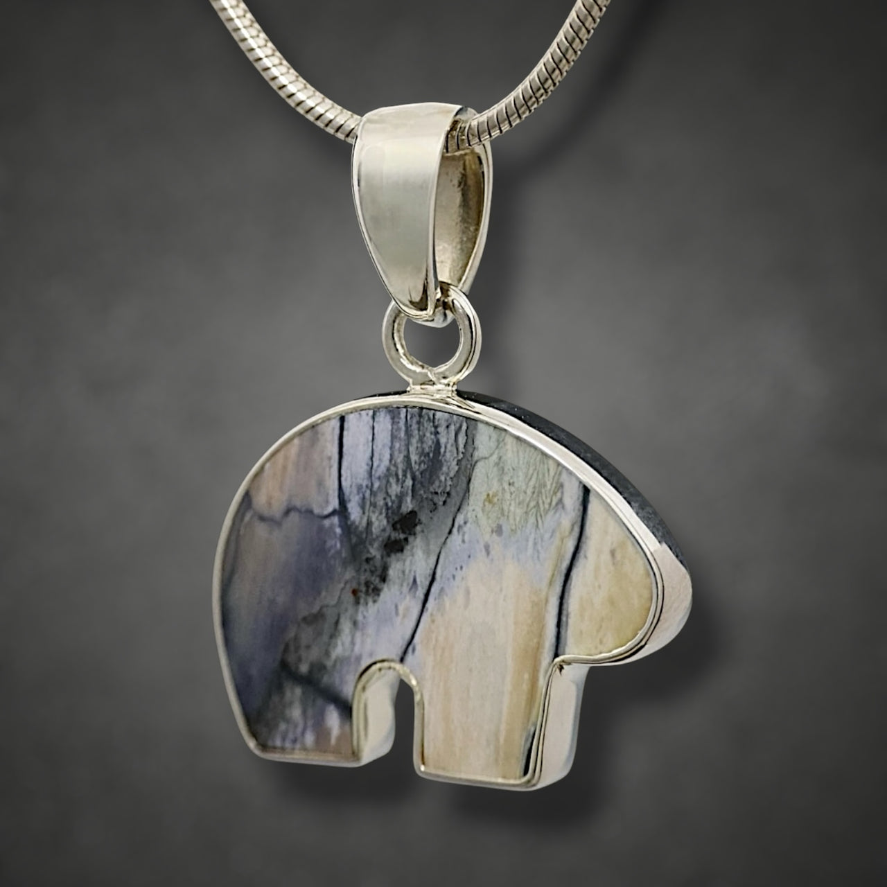 Mammoth Tooth Bear Pendant