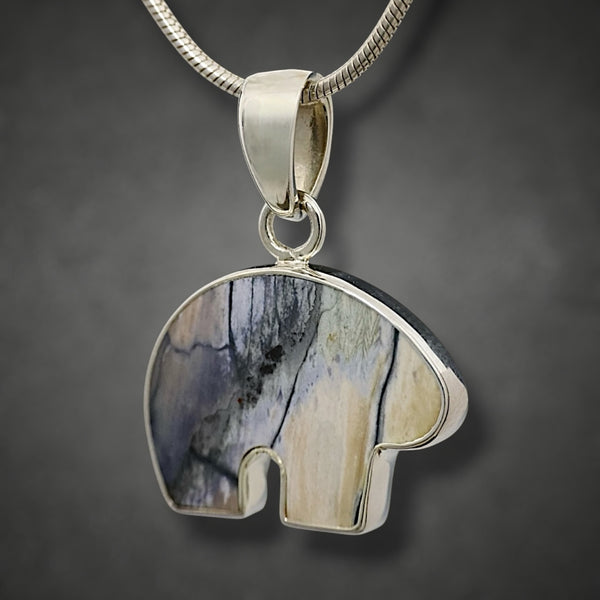 Mammoth Tooth Bear Pendant