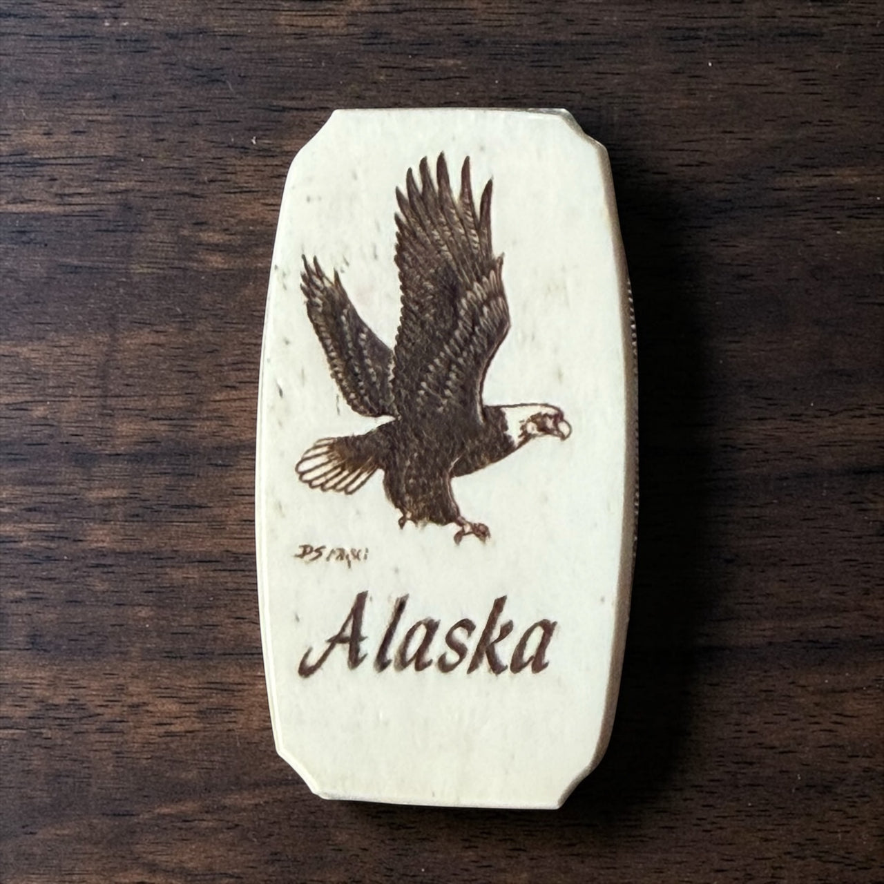 Scrimshaw Money Clip Knife