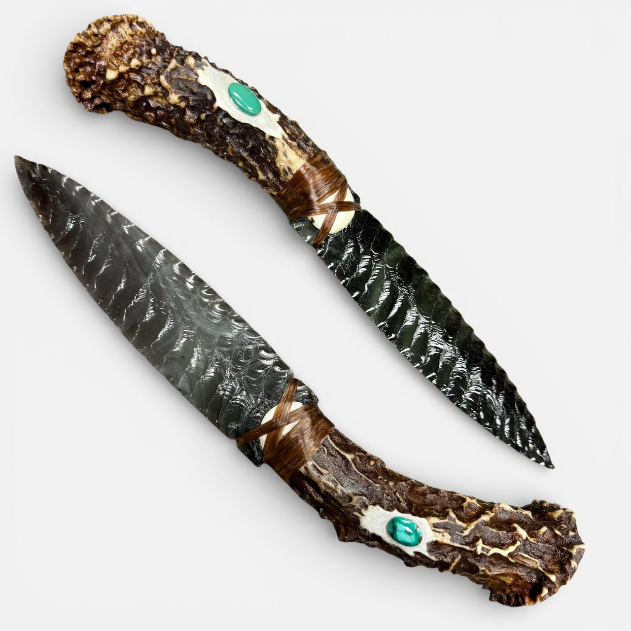 Deer Antler, Obsidian & Turquoise