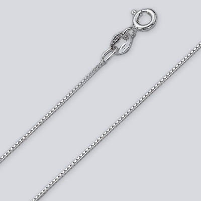 Box .7mm Silver Chain