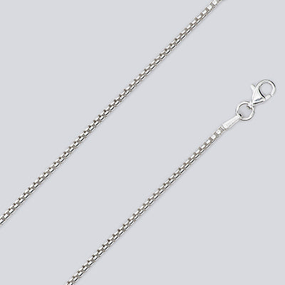 Round Box 1.7mm Silver Chain