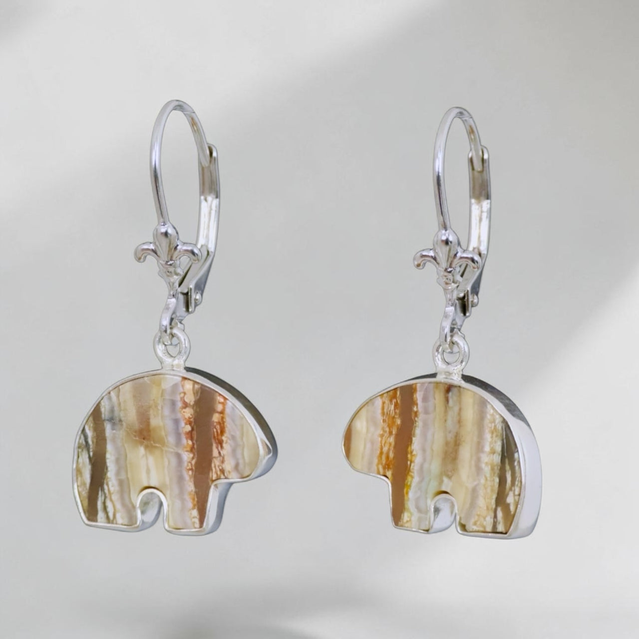 Bear Lever Back Earrings