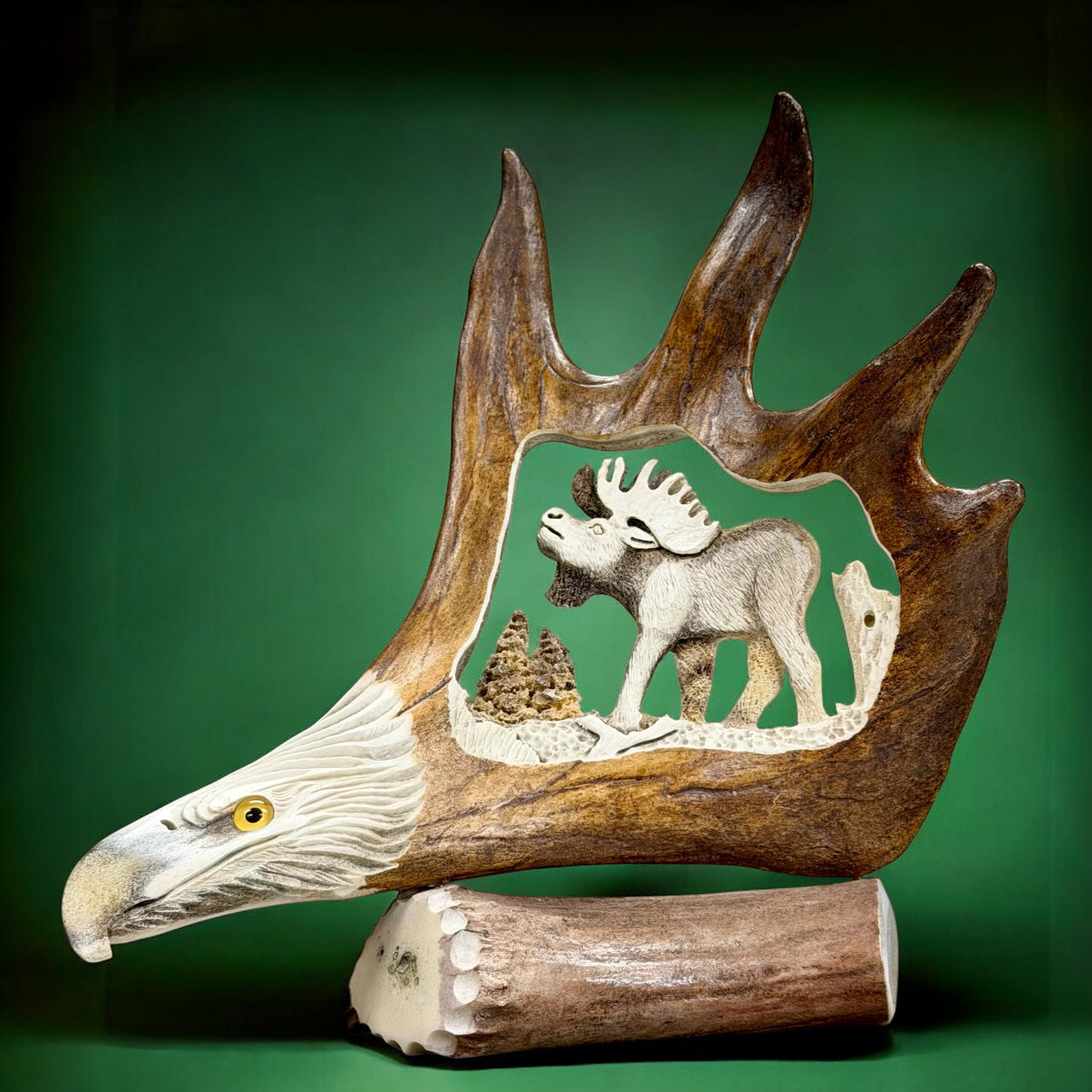 Moose - Antler Carving