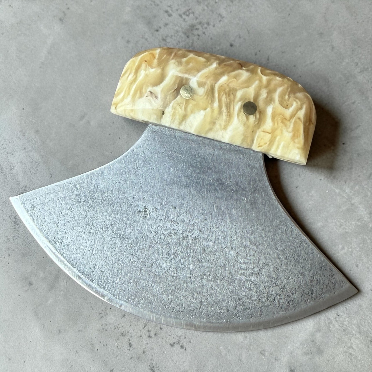 Sewing Ulu Musk Ox Horn