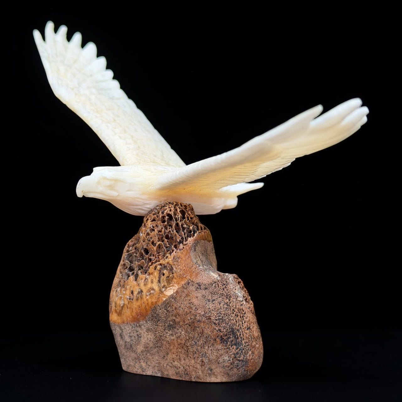 Ivory Eagle Carving