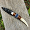 Beaded Obsidian & Antler