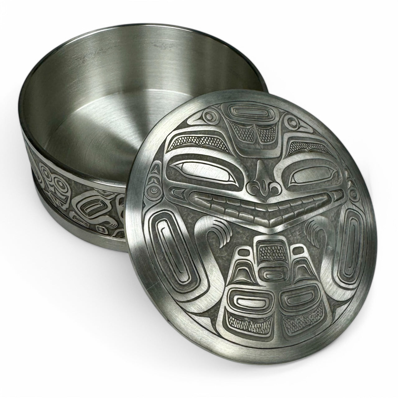 Bear Mask Pewter Box