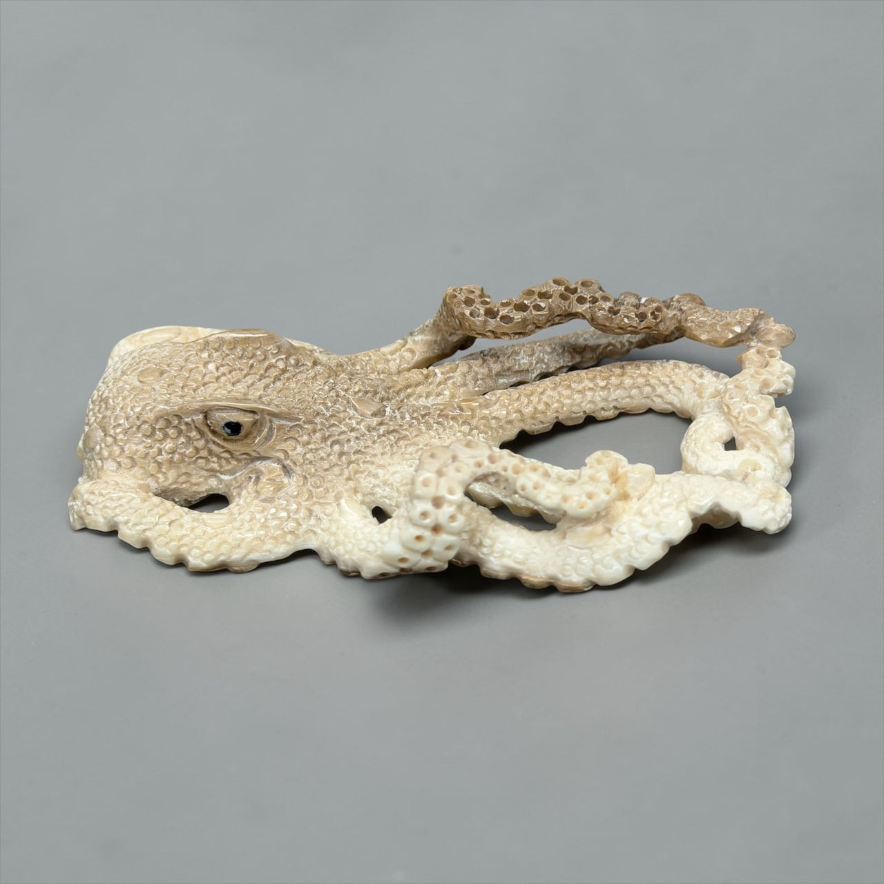 Ivory Octopus Carving