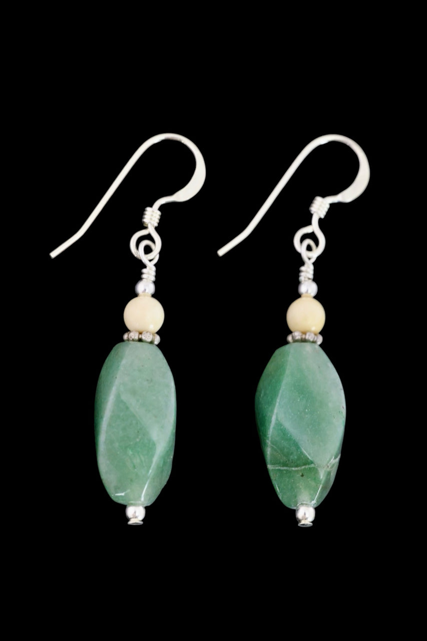 Ivory & Jade Earrings